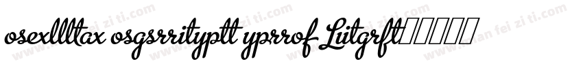 Selva Script Pro Lig字体转换